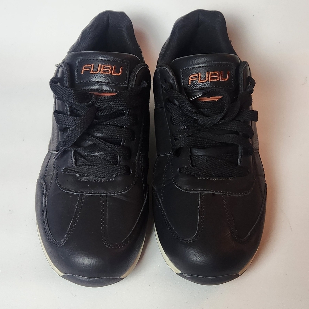 FUBU Men's Black and Orange Sneakers